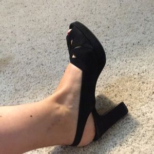 Ralph Lauren Black Suede Shoes